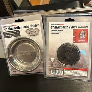 New sealed 4” magnetic parts holder. Lot of 2 holders